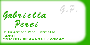gabriella perci business card